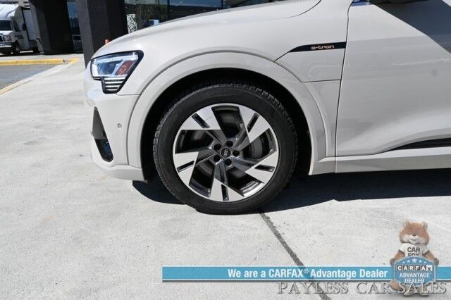 2021 Audi e-tron Sportback Premium Plus / AWD / Heated & Cooled Leather Seats / Panoramic Sunroof / NAV / Bang & Olufsen Speakers / Lane Depart & Blind Spot Alert / Apple CarPlay & Android Auto / 360 Cam / Tow Pkg / 218mi Range / 1-Owner Anchorage AK