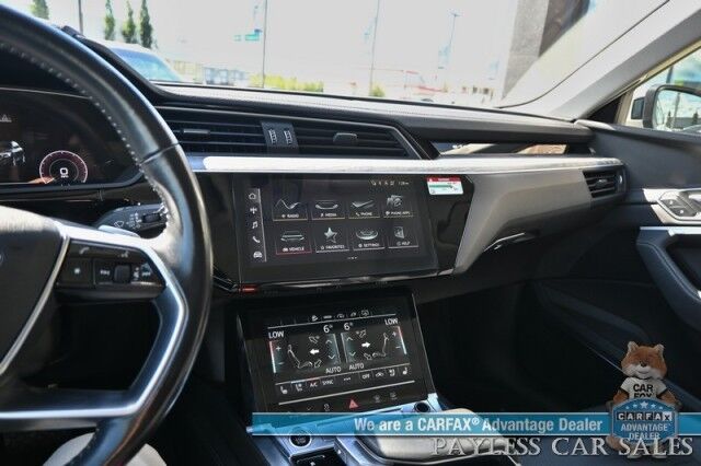 2021 Audi e-tron Sportback Premium Plus / AWD / Heated & Cooled Leather Seats / Panoramic Sunroof / NAV / Bang & Olufsen Speakers / Lane Depart & Blind Spot Alert / Apple CarPlay & Android Auto / 360 Cam / Tow Pkg / 218mi Range / 1-Owner Anchorage AK