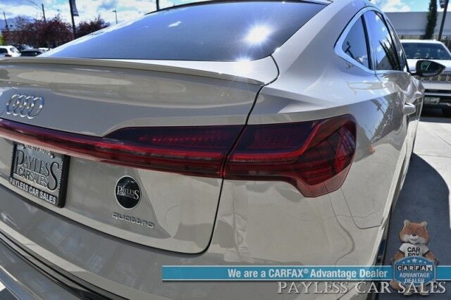 2021 Audi e-tron Sportback Premium Plus / AWD / Heated & Cooled Leather Seats / Panoramic Sunroof / NAV / Bang & Olufsen Speakers / Lane Depart & Blind Spot Alert / Apple CarPlay & Android Auto / 360 Cam / Tow Pkg / 218mi Range / 1-Owner Anchorage AK