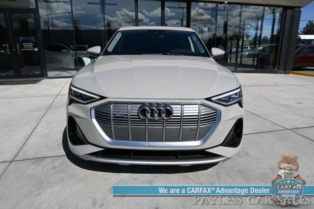 2021 Audi e-tron Sportback Premium Plus / AWD / Heated & Cooled Leather Seats / Panoramic Sunroof / NAV / Bang & Olufsen Speakers / Lane Depart & Blind Spot Alert / Apple CarPlay & Android Auto / 360 Cam / Tow Pkg / 218mi Range / 1-Owner Anchorage AK