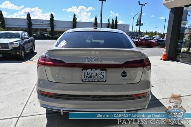 2021 Audi e-tron Sportback Premium Plus / AWD / Heated & Cooled Leather Seats / Panoramic Sunroof / NAV / Bang & Olufsen Speakers / Lane Depart & Blind Spot Alert / Apple CarPlay & Android Auto / 360 Cam / Tow Pkg / 218mi Range / 1-Owner Anchorage AK