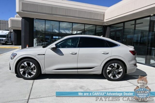 2021 Audi e-tron Sportback Premium Plus / AWD / Heated & Cooled Leather Seats / Panoramic Sunroof / NAV / Bang & Olufsen Speakers / Lane Depart & Blind Spot Alert / Apple CarPlay & Android Auto / 360 Cam / Tow Pkg / 218mi Range / 1-Owner Anchorage AK