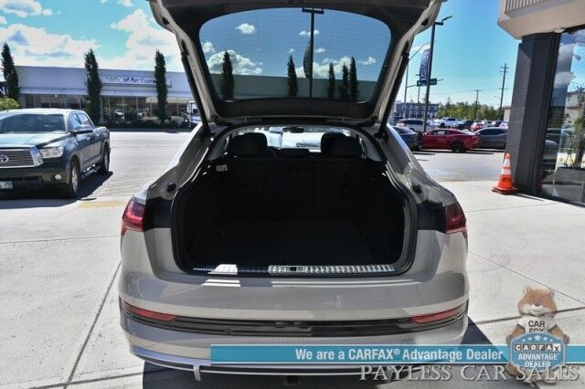 2021 Audi e-tron Sportback Premium Plus / AWD / Heated & Cooled Leather Seats / Panoramic Sunroof / NAV / Bang & Olufsen Speakers / Lane Depart & Blind Spot Alert / Apple CarPlay & Android Auto / 360 Cam / Tow Pkg / 218mi Range / 1-Owner Anchorage AK