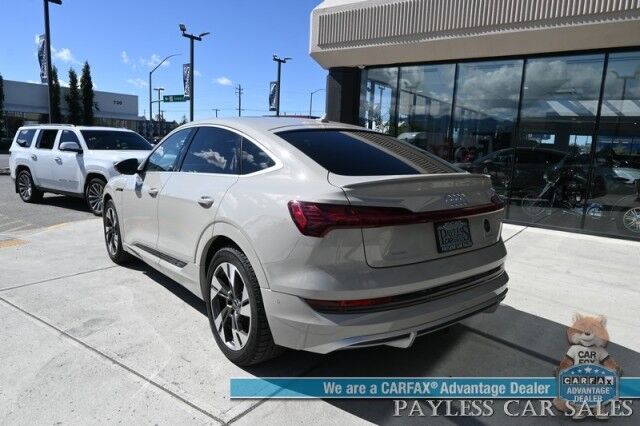 2021 Audi e-tron Sportback Premium Plus / AWD / Heated & Cooled Leather Seats / Panoramic Sunroof / NAV / Bang & Olufsen Speakers / Lane Depart & Blind Spot Alert / Apple CarPlay & Android Auto / 360 Cam / Tow Pkg / 218mi Range / 1-Owner Anchorage AK