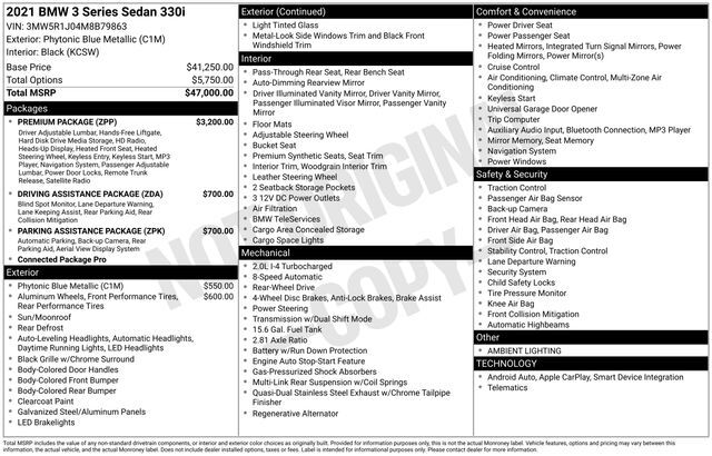 2021 BMW 3 Series 330i Raleigh NC