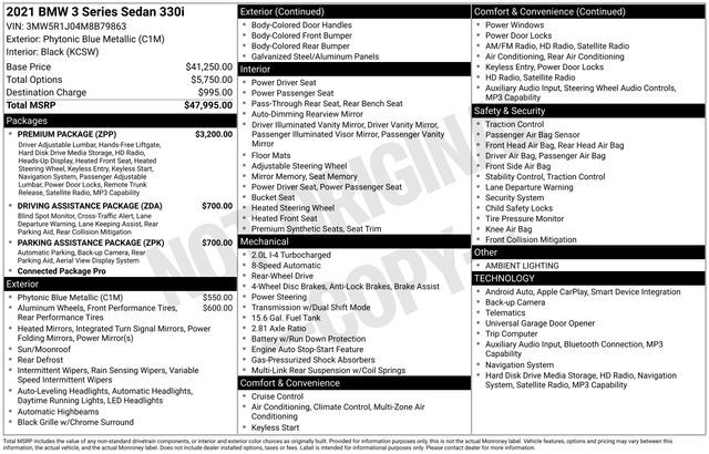 2021 BMW 3 Series 330i Raleigh NC