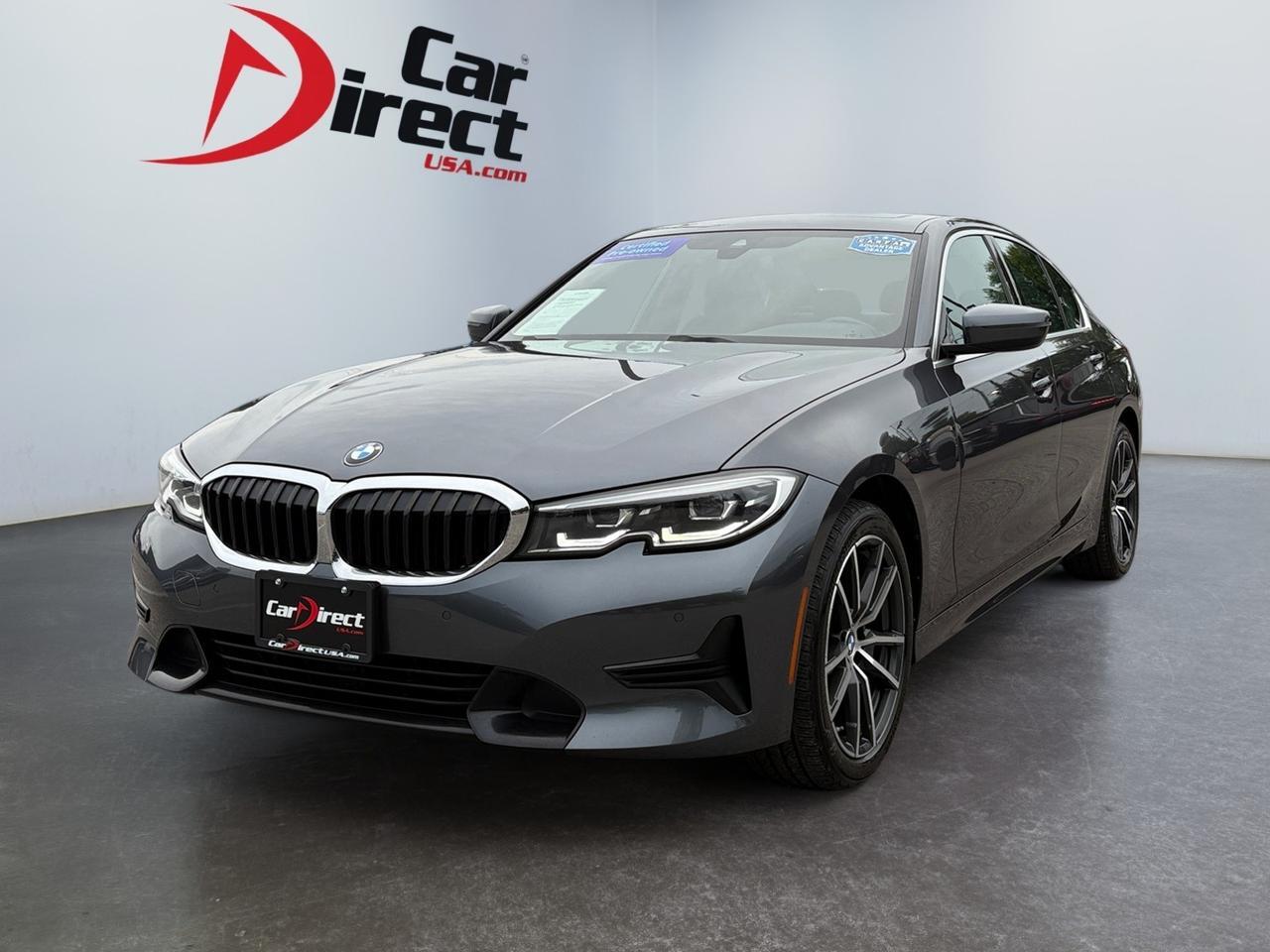 2021 BMW 3 Series 330i xDrive, AUTO START/STOP, DRIVE SELECT MODES, PADDLE SHIFTERS, BACKUP CAMERA, 360 PARKING SENSORS, SUNROOF, BLIND SPOT ALERT, LANE KEEP ASSIST, HEATED STEERING WHEEL & SEATS, ONLY 44K MILES, RIDE IN LUXURY!