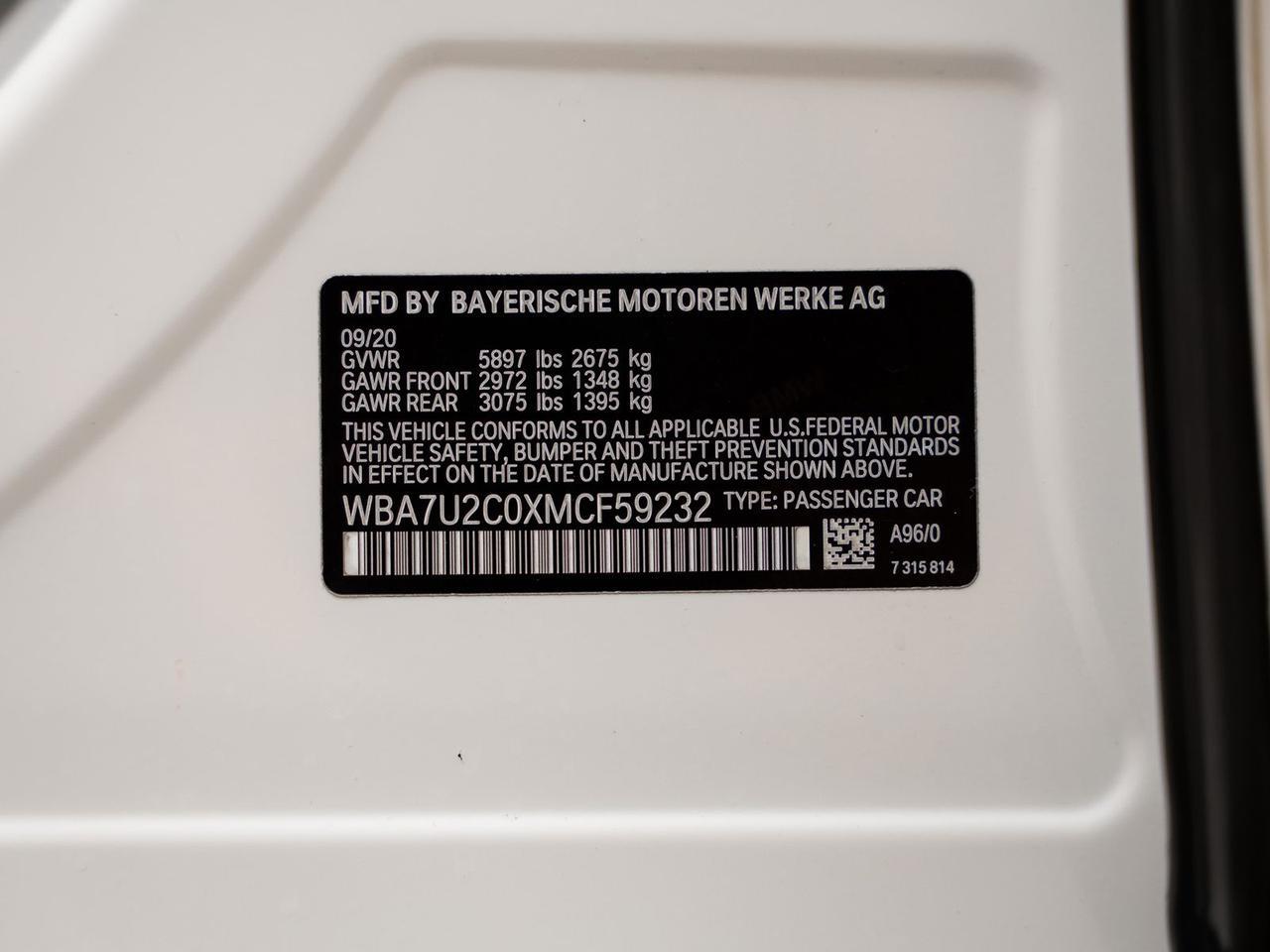 2021 BMW 7 Series 750i xDrive Ft Lauderdale FL