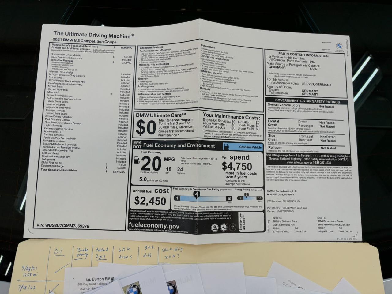 2021 BMW M2 Competition Marietta GA