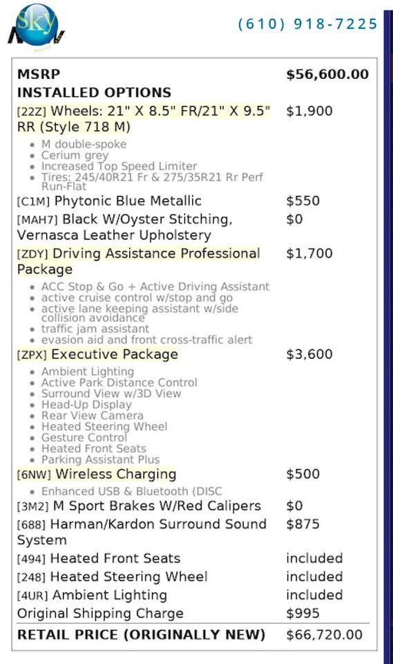 2021 BMW X3 AWD M40i DRIVER ASSISTANCE PRO PKG West Chester PA