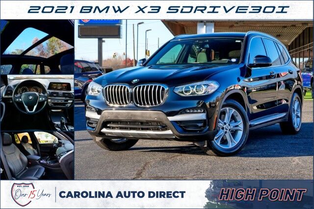 2021 BMW X3 sDrive30i / Convenience PKG / Parking Assistance PKG!