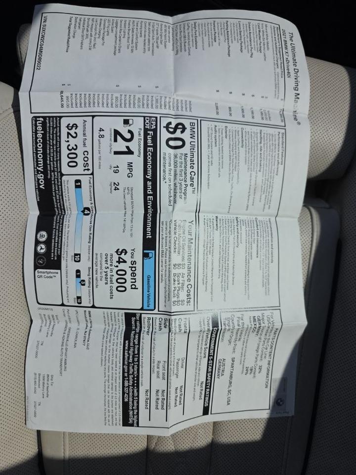 2021 BMW X7 xDrive40i Hunt Valley MD