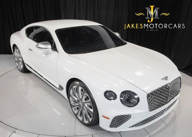 2021 Bentley Continental GT V8 *MULLINER EDITION* *BIG OPTION LIST* *WHITE ON HOTSPUR RED* San Diego CA