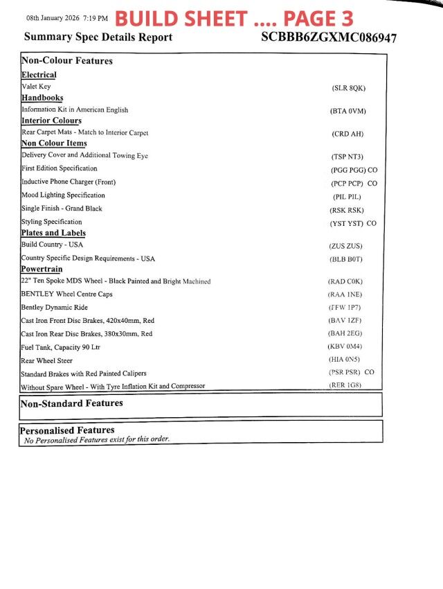 2021 Bentley Flying Spur W12 ($301,550 MSRP!!) *FIRST EDITION SPECIFICATION* *1-OWNER* *9800 MILES* *CARBON FIBER BODYKIT* *$82,000 IN OPTIONS* San Diego CA