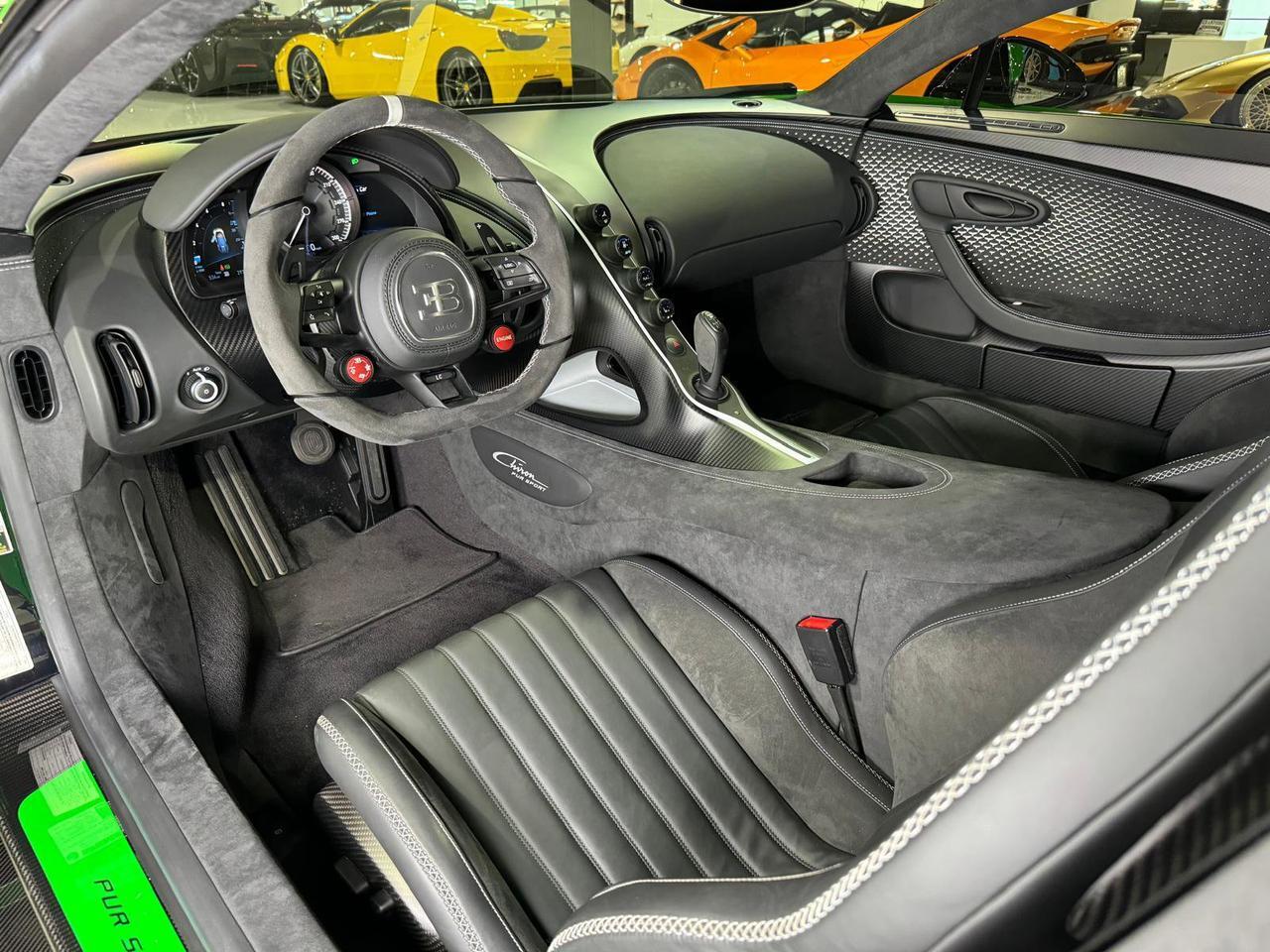 2021 Bugatti Chiron Pur Sport 1/60 for the world, Viper Green paint, exposed carbon wheels AND MUCH MUCH MORE!! Fort Lauderdale FL