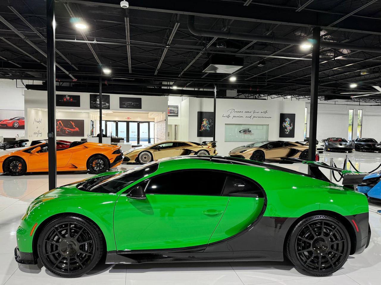 2021 Bugatti Chiron Pur Sport 1/60 for the world, Viper Green paint, exposed carbon wheels AND MUCH MUCH MORE!! Fort Lauderdale FL