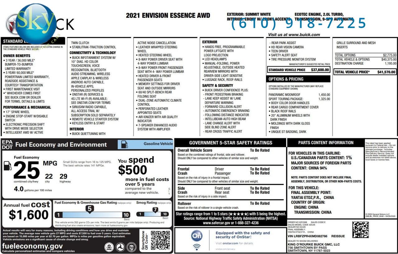 2021 Buick Envision Essence AWD