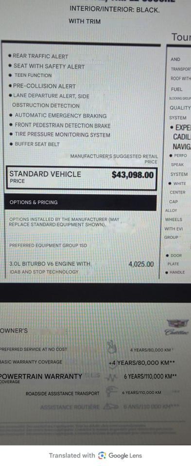 2021 Cadillac CT5 Premium Luxury Sand Lake NY