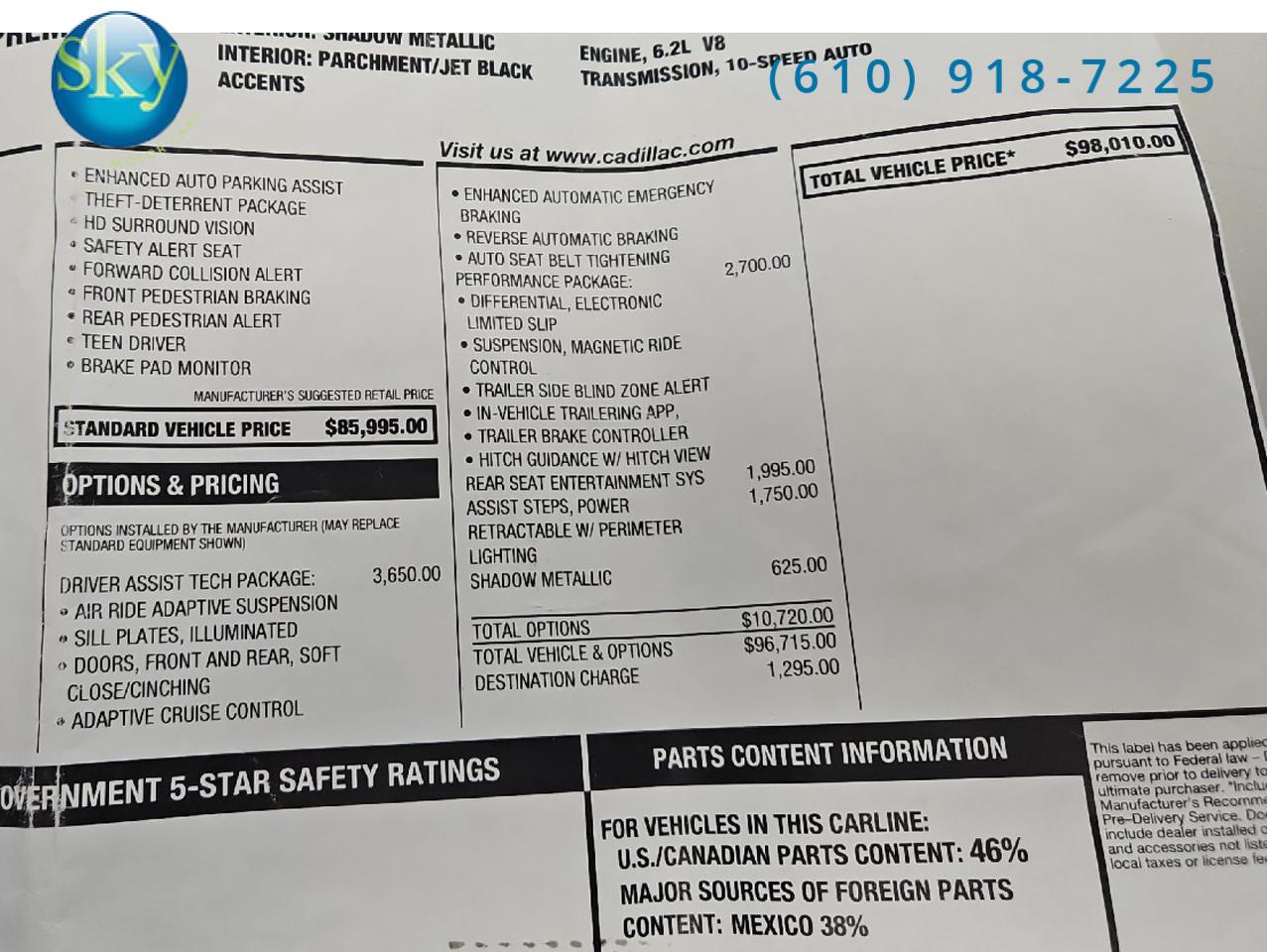 2021 Cadillac Escalade 4WD Premium Luxury