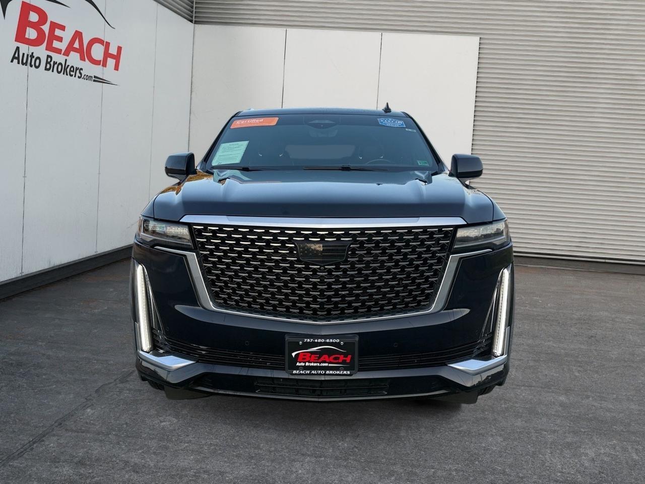 2021 Cadillac Escalade Premium Luxury, HEATED AND VENTILATED SEATS, HEATED 2ND ROW, POWERED 3RD ROW, MOONROOF, APPLE CARPLAY/ANDROID AUTO, NAVIGATION, BACKUP CAMERA, HEATED STEERING WHEEL, REMOTE START, WIRELESS CHARGING PAD, POWER LIFTGATE, THIS IS A GREAT FAMILY VEHICLE Norfolk VA