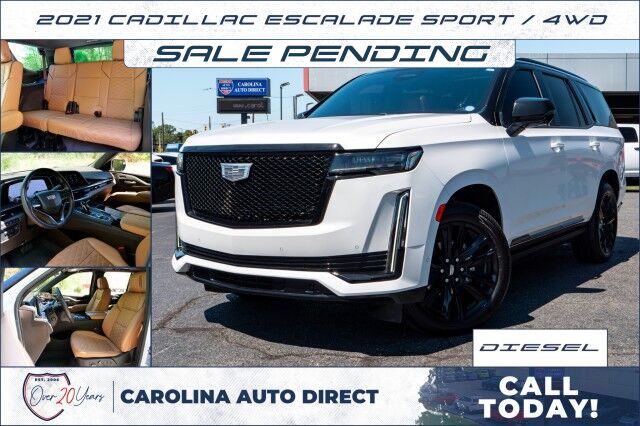 2021 Cadillac Escalade Sport / 4WD / Driver Assist PKG / DIESEL / Super Cruise!