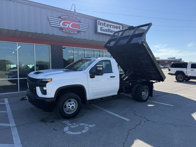 2021 Chevrolet 3500HD DRW 6.6L Gas w/ Dump Flatbed Work Truck Collinsville OK