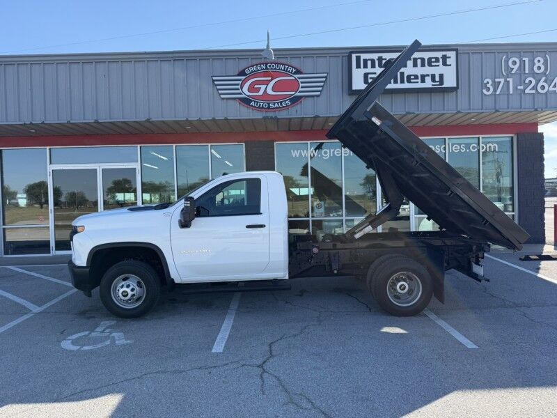 2021 Chevrolet 3500HD DRW 6.6L Gas w/ Dump Flatbed Work Truck Collinsville OK