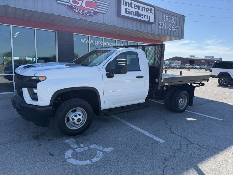 2021 Chevrolet 3500HD DRW 6.6L Gas w/ Dump Flatbed Work Truck Collinsville OK