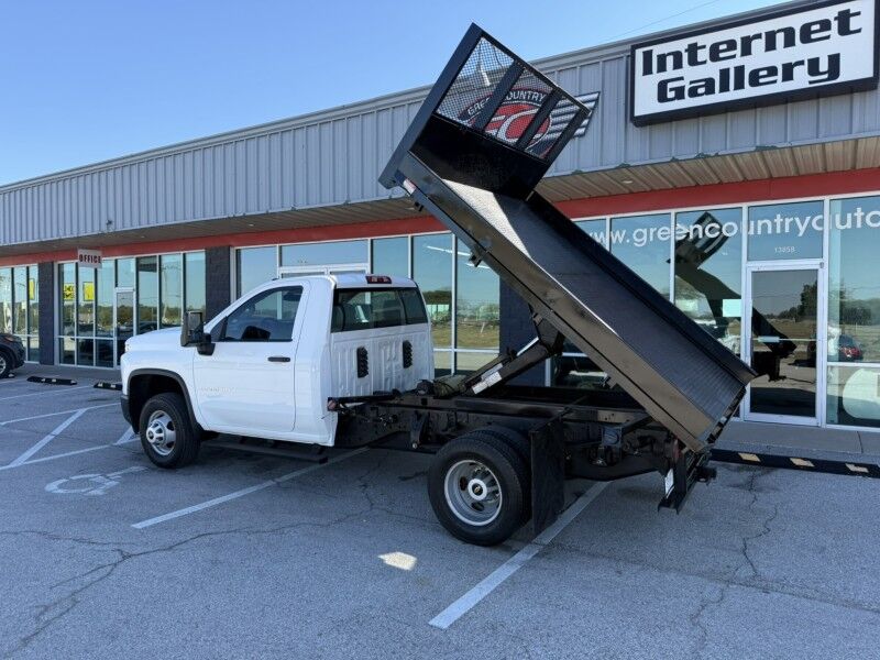 2021 Chevrolet 3500HD DRW 6.6L Gas w/ Dump Flatbed Work Truck Collinsville OK