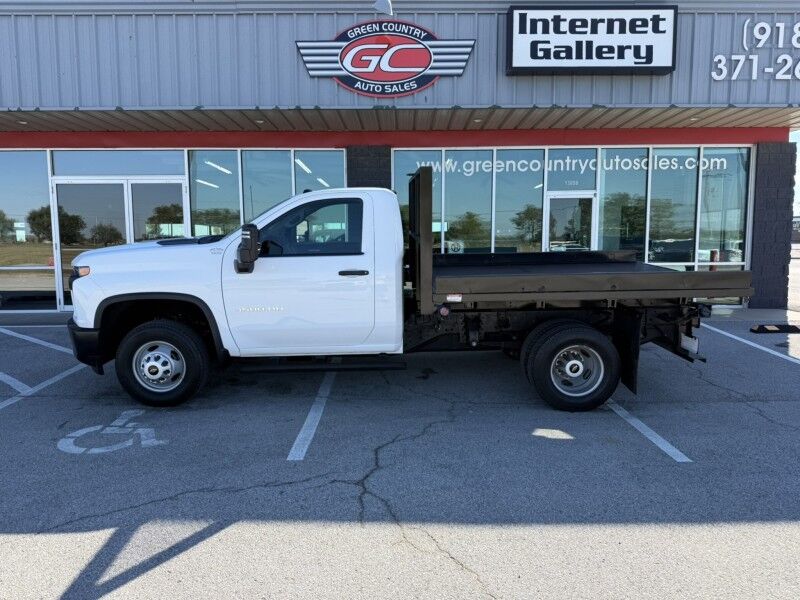 2021 Chevrolet 3500HD DRW 6.6L Gas w/ Dump Flatbed Work Truck Collinsville OK