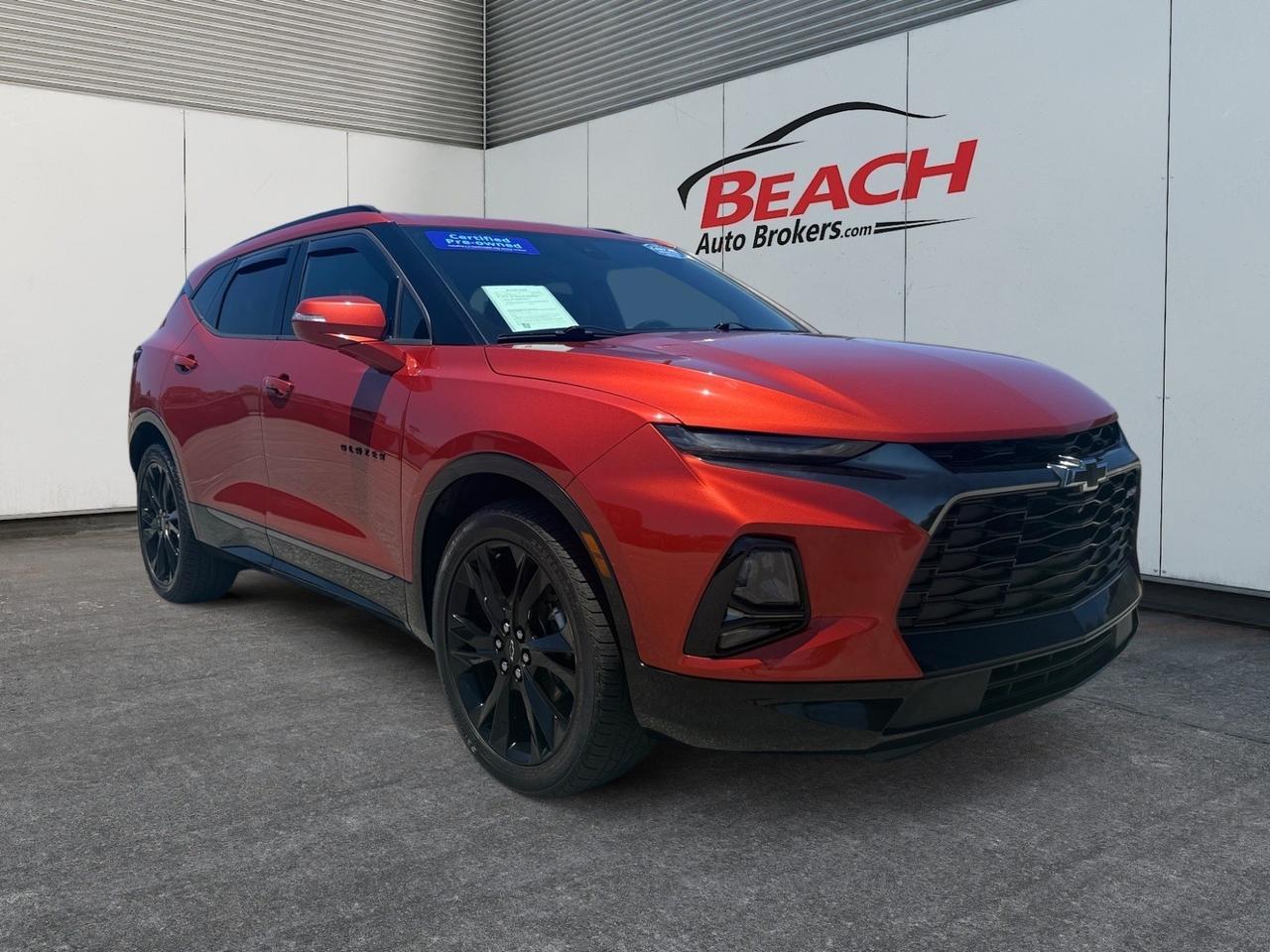 2021 Chevrolet Blazer RS, HEATED/VENTILATED SEATS, BOSE SPEAKERS, APPLE CARPLAY/ANDROID AUTO, UNIVERSAL GARAGE DOOR OPENER, TOW PACKAGE, POWER LIFTGATE, BACKUP CAMERA, POWER MIRRORS, REMOTE START, MOONROOF, CLEAN CARFAX, THIS SUV IS READY FOR IT'S NEXT FAMILY!