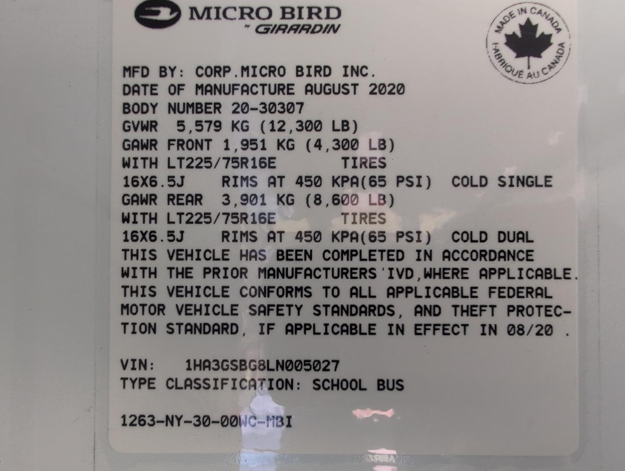 2021 Chevrolet CHEVROLET MICROBIRD Johnstown NY
