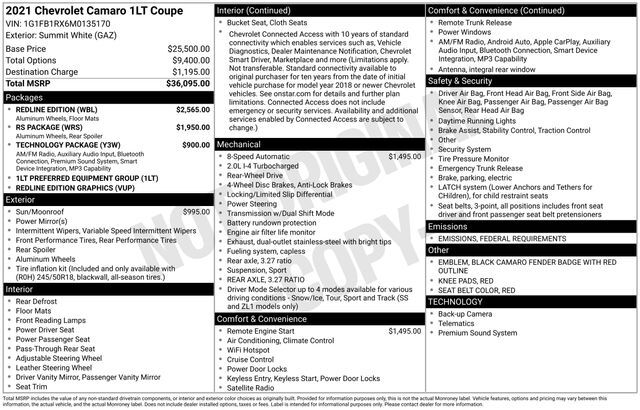 2021 Chevrolet Camaro 1LT Raleigh NC