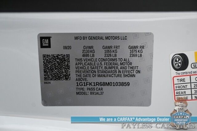 2021 Chevrolet Camaro ZL1 / 6.2L Supercharged V8 / Auto Start / Heated & Cooled Leather Seats / Heated Steering Wheel / Bose Speakers / Lane Departure & Blind Spot Alert / Apple CarPlay & Android Auto / Back Up Cam / 1-Owner Anchorage AK
