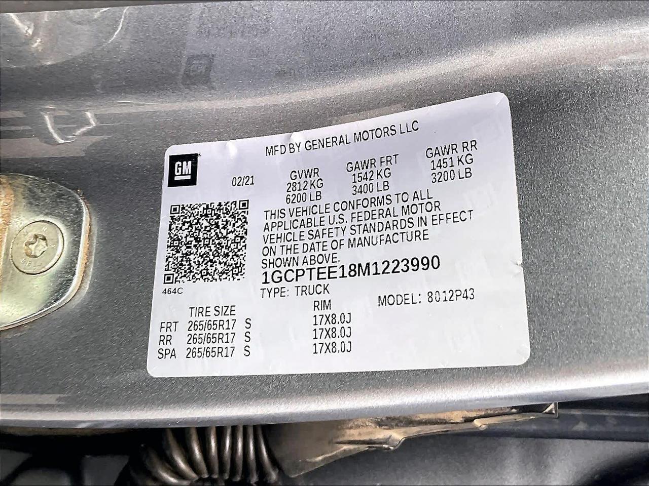 2021 Chevrolet Colorado 4WD ZR2 Roseville CA