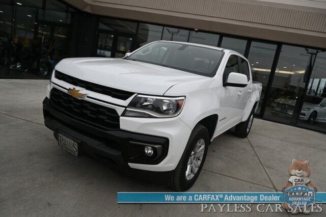 2021 Chevrolet Colorado LT / 4X4 / Crew Cab / Auto Start / 3.6L V6 / Convenience Pkg / Apple CarPlay & Android Auto / Cruise Control / Backup Camera / Keyless Entry / Block Heater / Tow Pkg / 1-Owner Anchorage AK