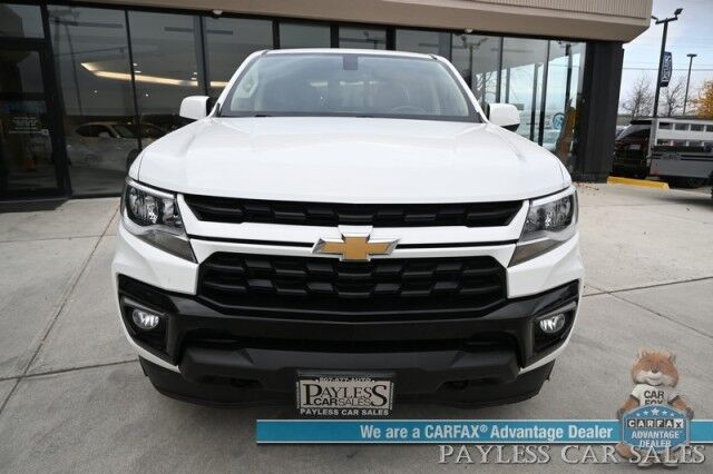 2021 Chevrolet Colorado LT / 4X4 / Crew Cab / Auto Start / 3.6L V6 / Convenience Pkg / Apple CarPlay & Android Auto / Cruise Control / Backup Camera / Keyless Entry / Block Heater / Tow Pkg / 1-Owner Anchorage AK