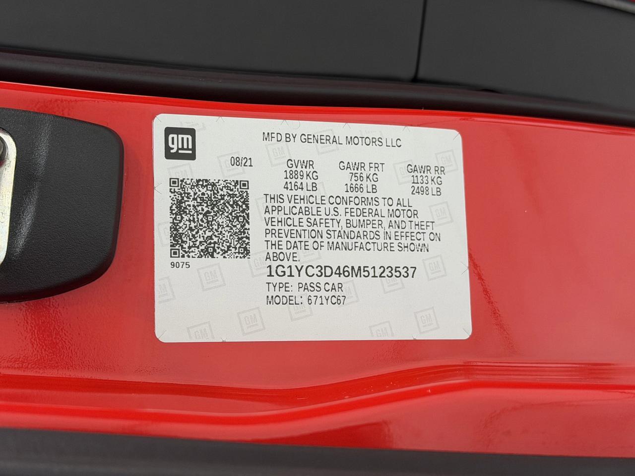 2021 Chevrolet Corvette 3Lt Newark DE