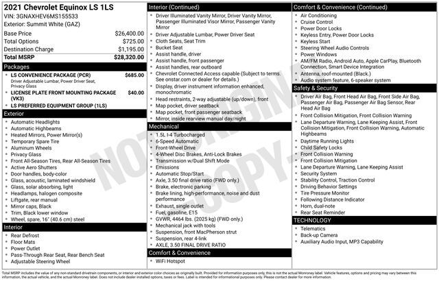 2021 Chevrolet Equinox LS Raleigh NC