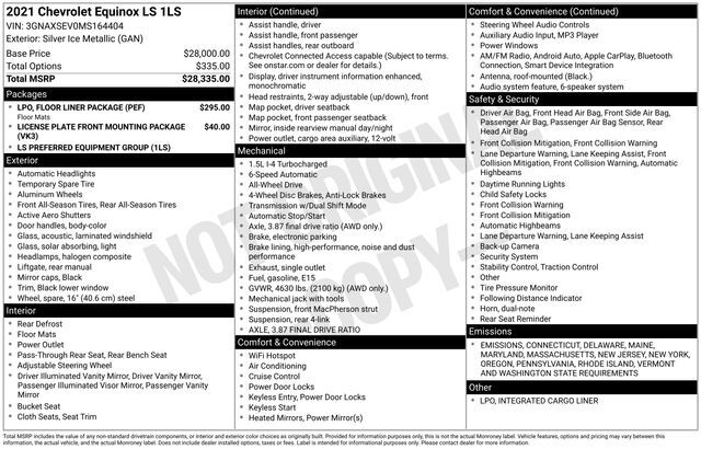 2021 Chevrolet Equinox LS Raleigh NC