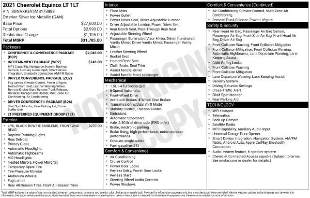 2021 Chevrolet Equinox LT Raleigh NC