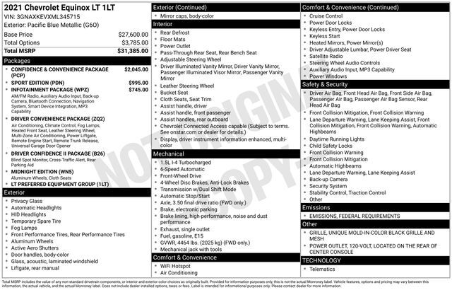 2021 Chevrolet Equinox LT Raleigh NC