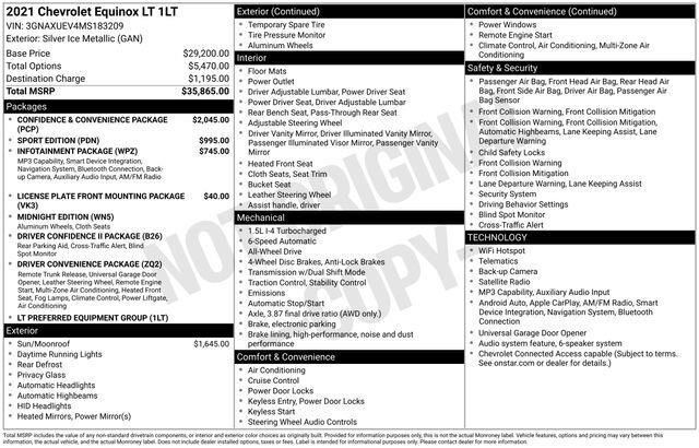 2021 Chevrolet Equinox LT Raleigh NC
