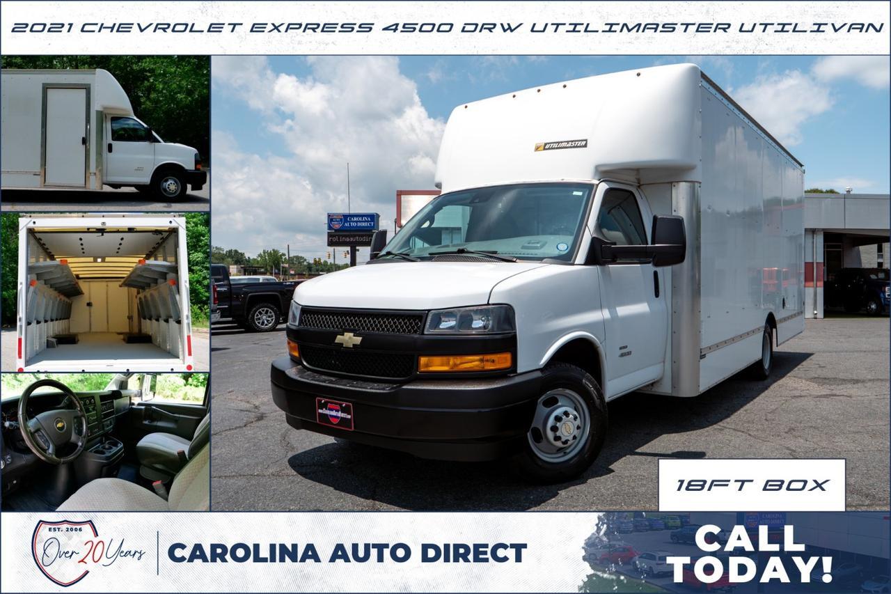 2021 Chevrolet Express 4500 Utilimaster Utilivan / DRW / 18FT Box / Foldable Shelving!
