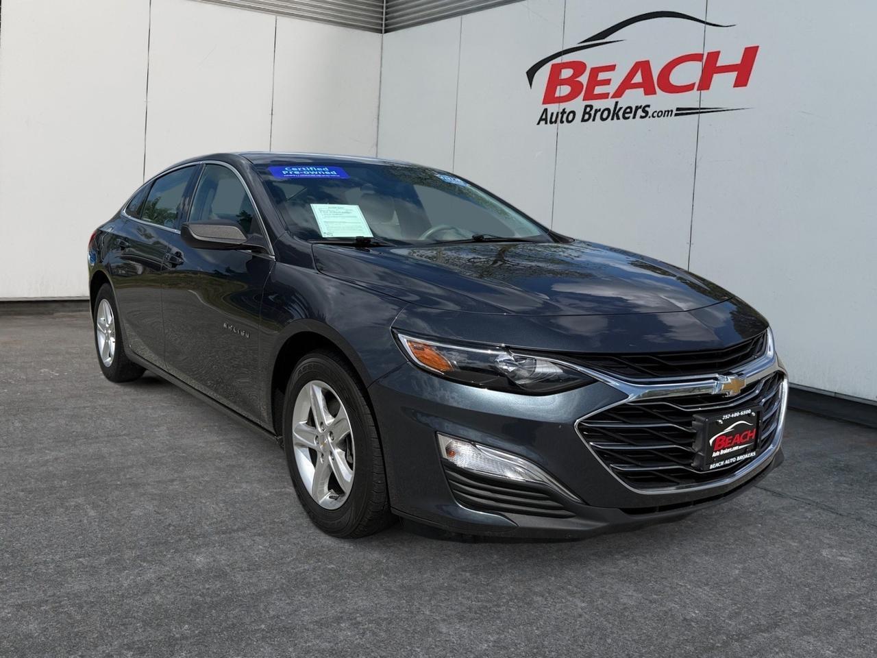 2021 Chevrolet Malibu LS, APPLE CARPLAY/ANDROID AUTO, BACKUP CAMERA, KEYLESS START, WIFI, POWER MIRRORS, ONLY 1 OWNER, CLEAN CARFAX!