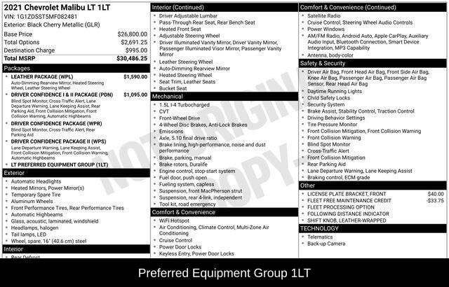2021 Chevrolet Malibu LT Raleigh NC