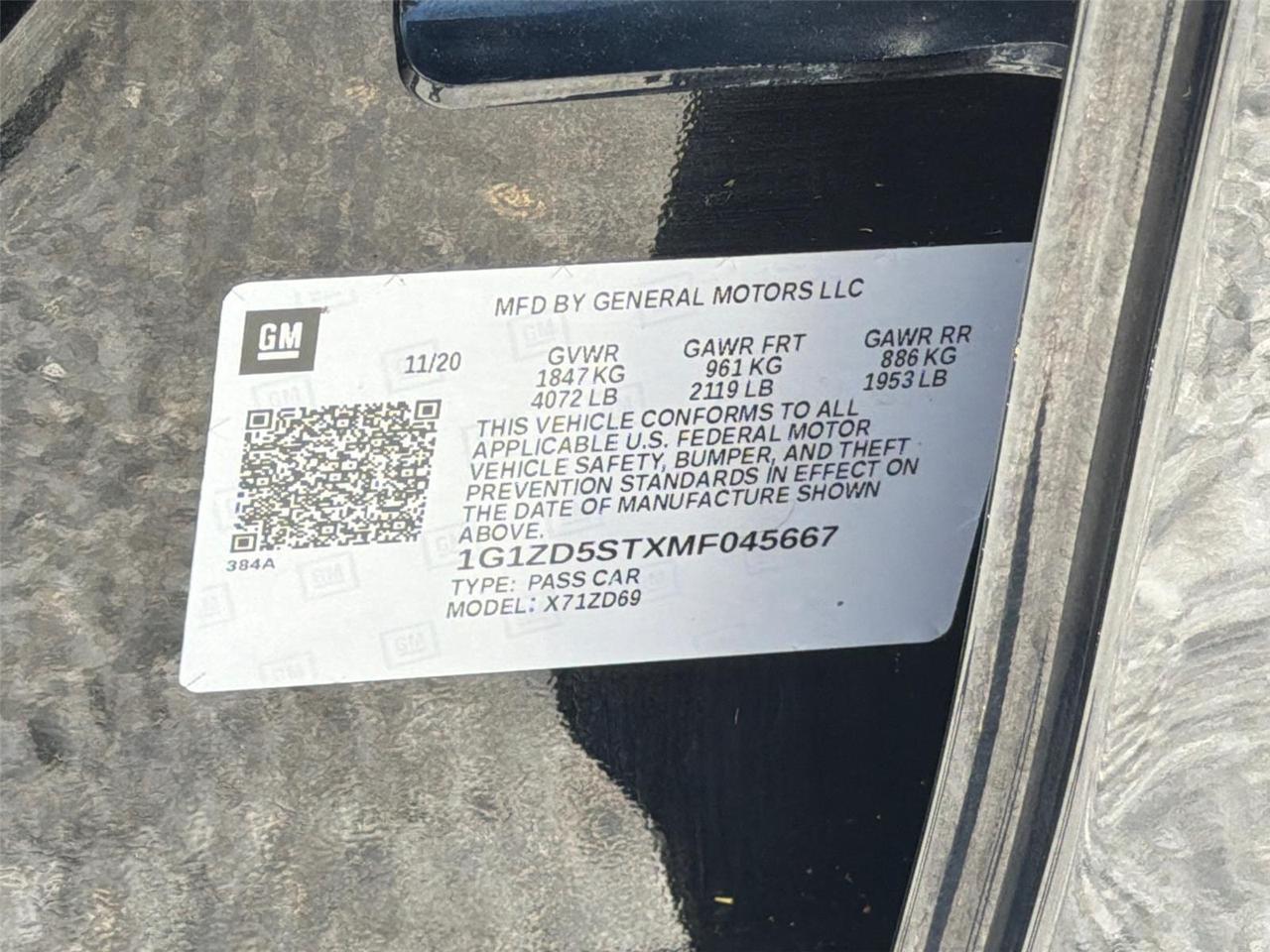 2021 Chevrolet Malibu LT Hagerstown MD