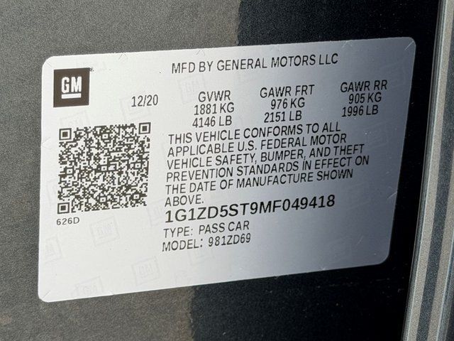 2021 Chevrolet Malibu LT Springfield VA