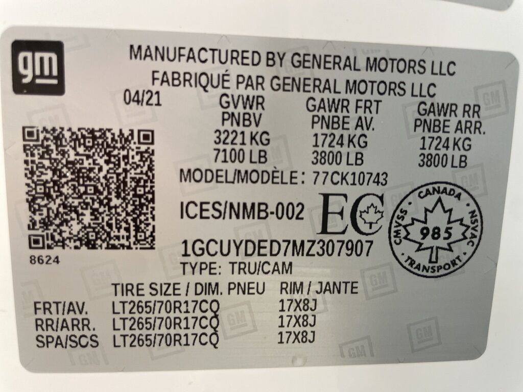 2021 Chevrolet Silverado 1500 4x4 Crew Cab LT Minocqua WI