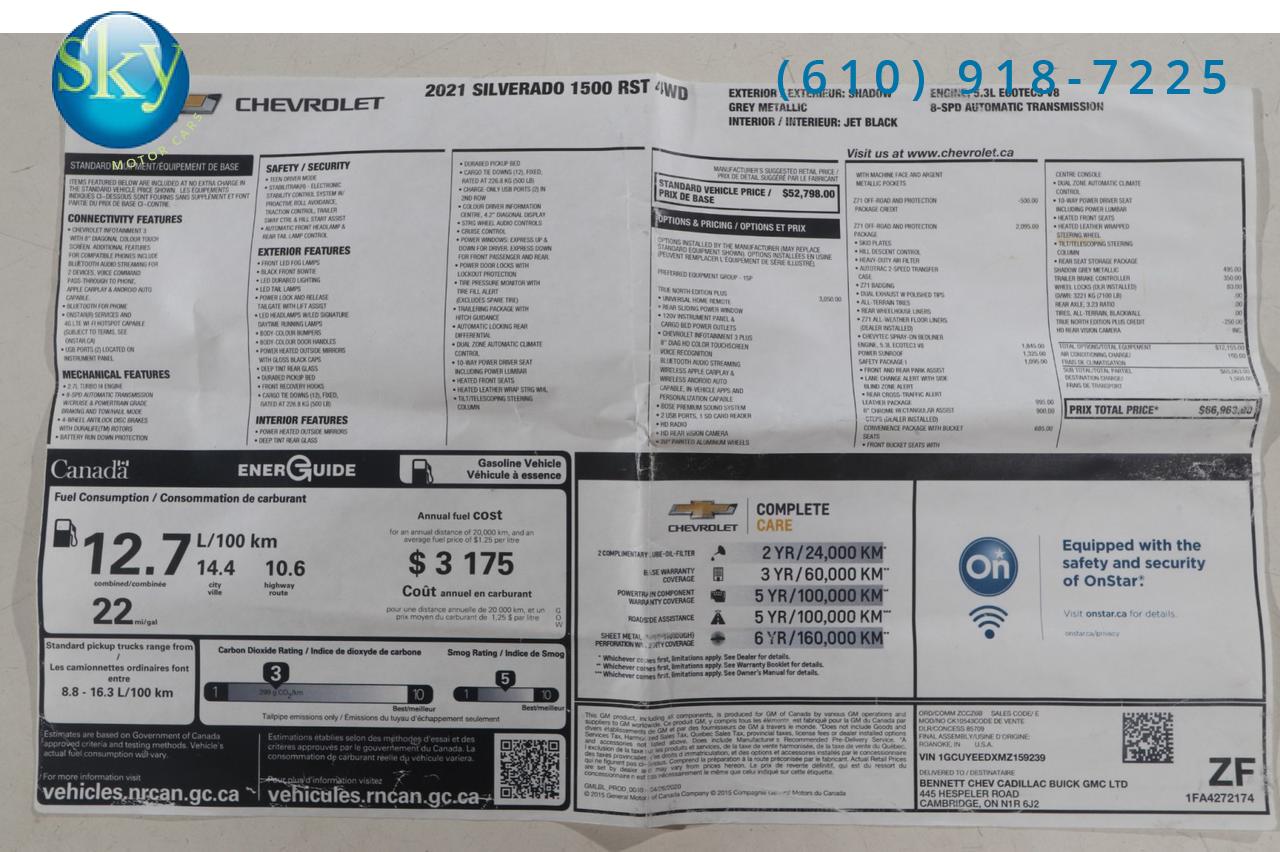 2021 Chevrolet Silverado 1500 Crew Cab 4WD RST KC Custom Edition West Chester PA